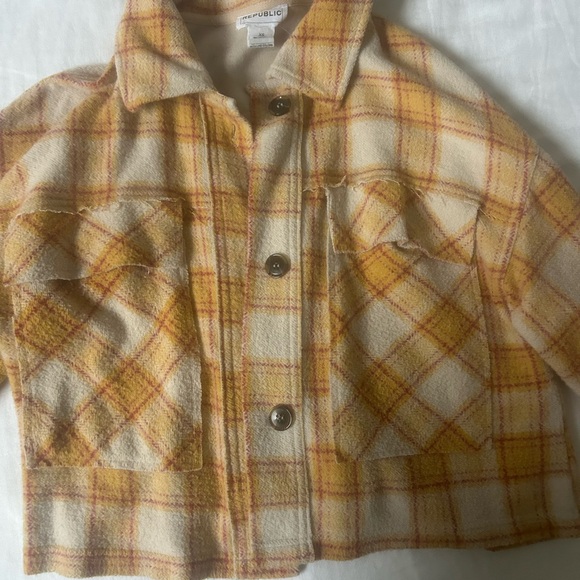 For The Republic Yellow and Orange Utility Jacket - Picture 4 of 13